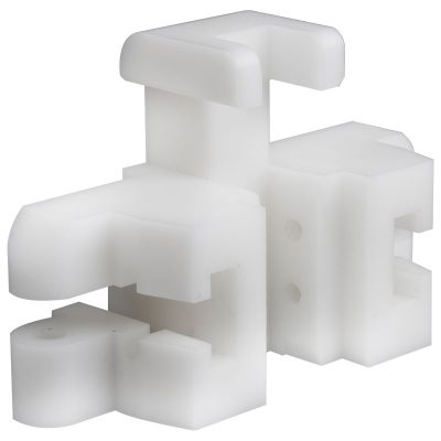 blue cnc plastic machining parts