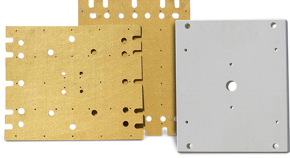 Gold & silver colored thermal boards for platen insulation